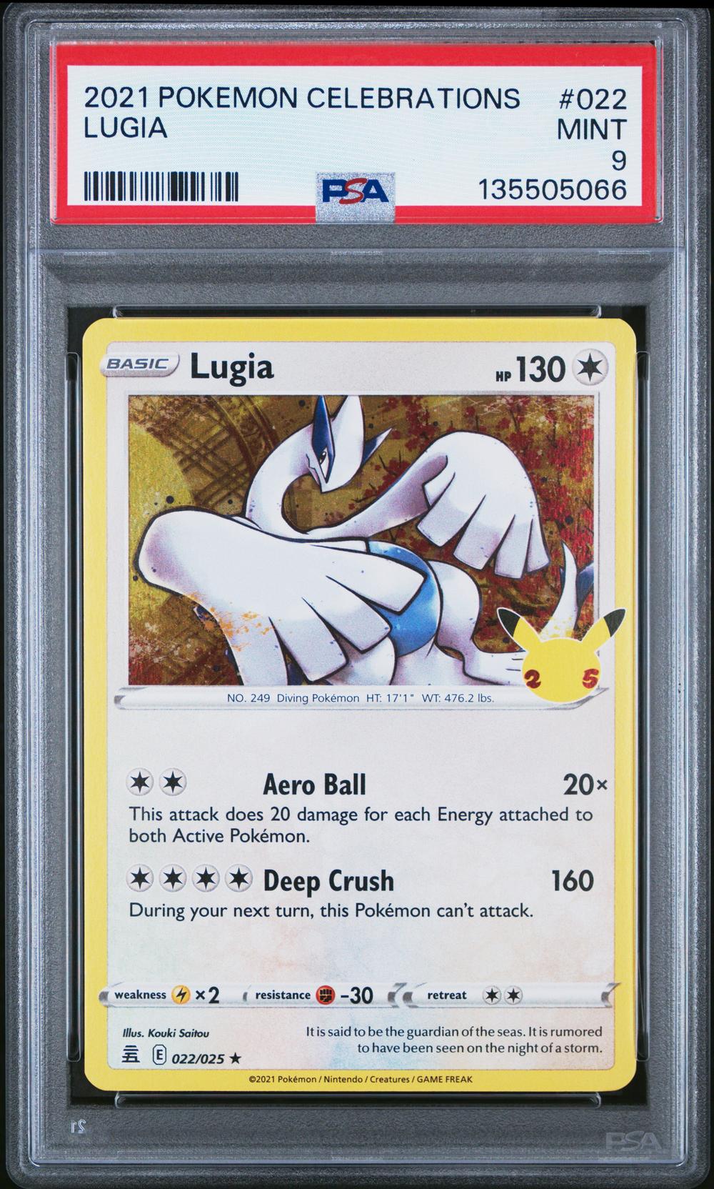 2021 Lugia - Pokémon Pokémon Celebrations PSA 9 MINT